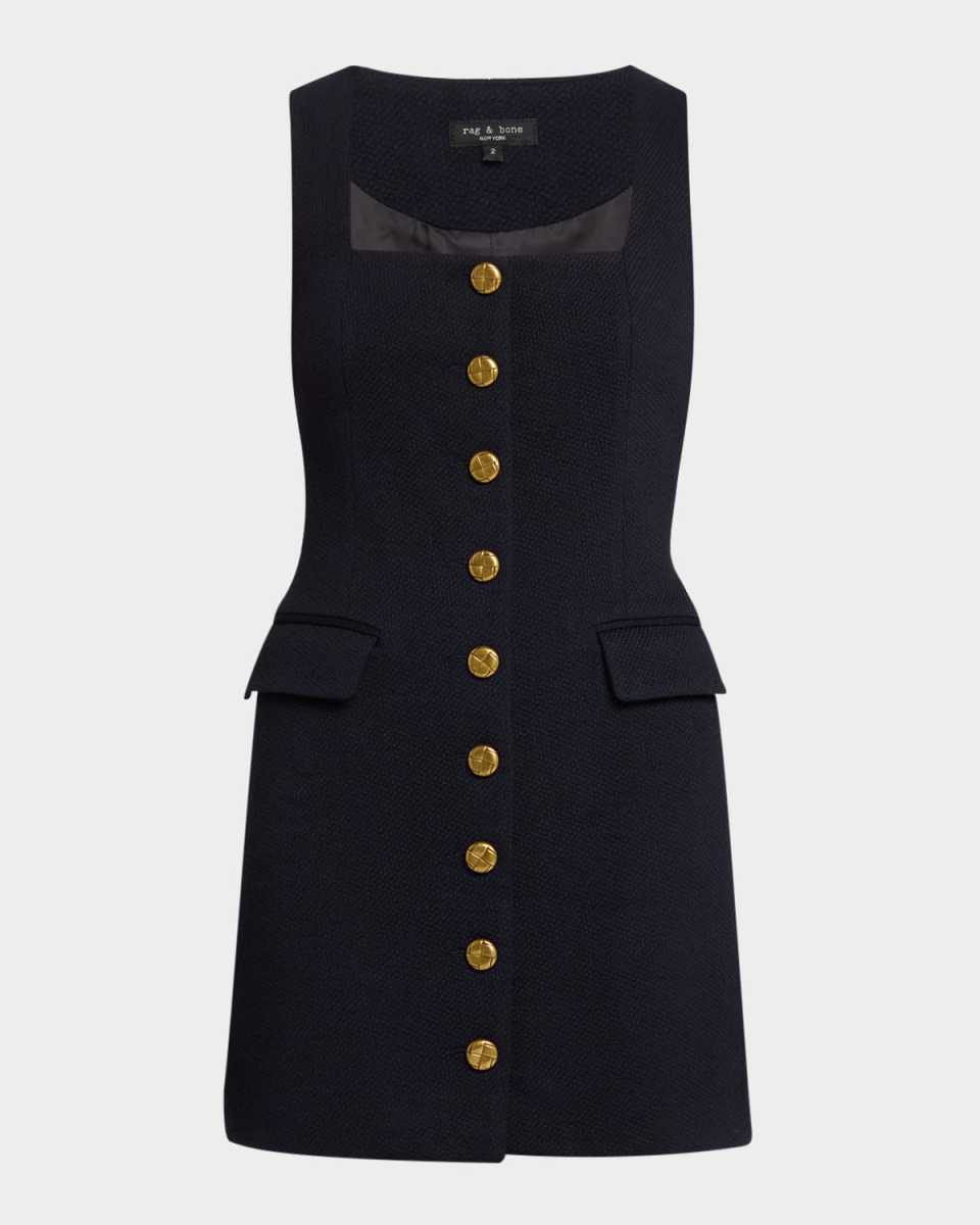 Mariana Button-Front Mini Dress